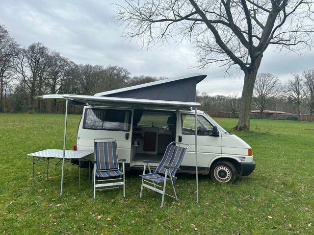 het witte schaap – 4p Volkswagen campervan uit 1997