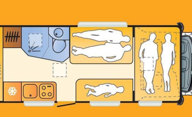 Great value motorhome sleeping up to 6