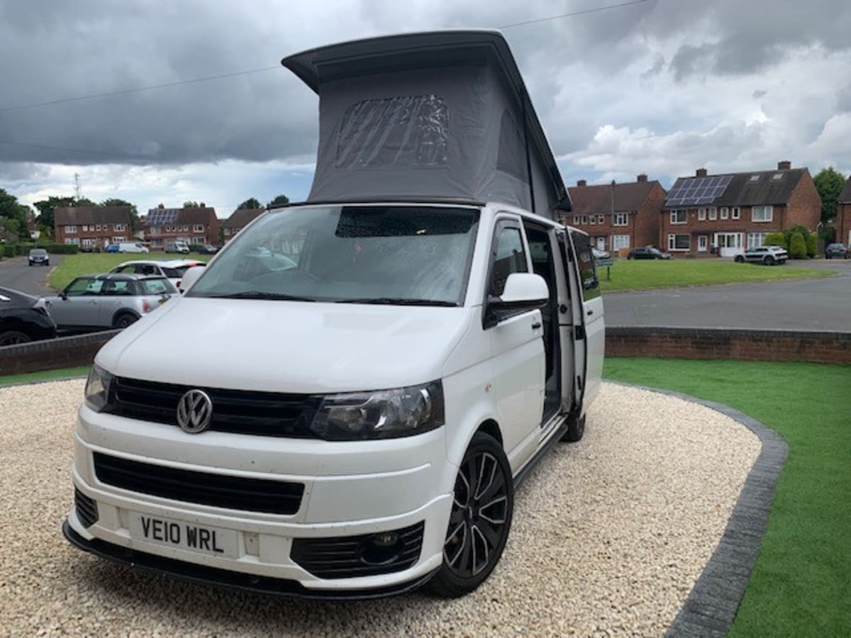 The White Pearl - VW T5 Campervan from £85.00 p.d. - Goboony