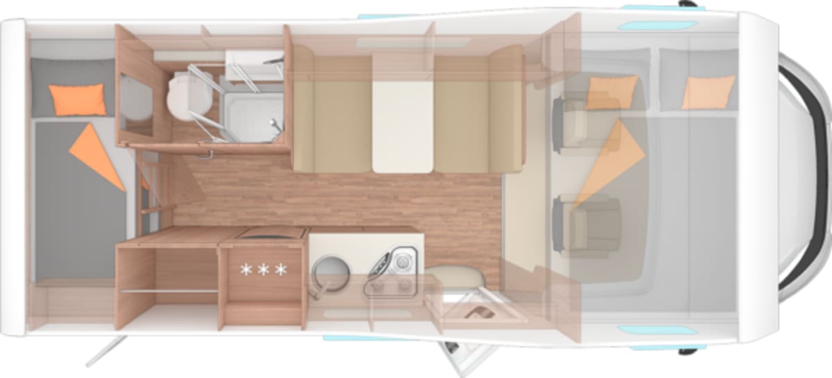 YN24 AWZ - 6 berth Weinsberg 600 DKG Romford from £90.00 p.d. - Goboony