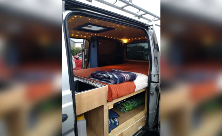 Sally – Mercedes-Benz camper met 2 slaapplaatsen uit 2006