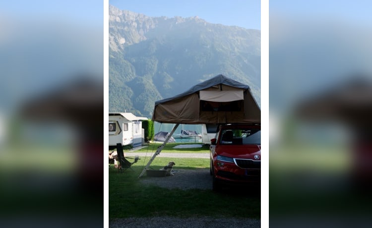 Roof tent 160 with Fiat🇮🇹