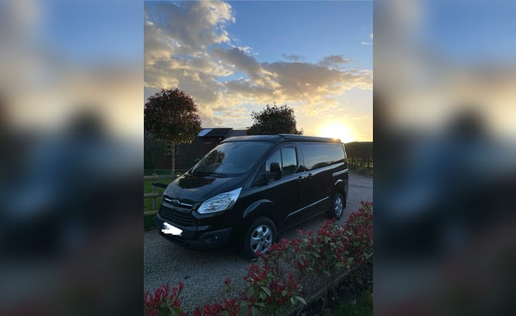 4-berth Ford Transit Custom Campervan (2015) with pop-top roof