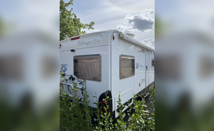 Camper Harderwijk – 4p Bürstner semi-intégré de 2004