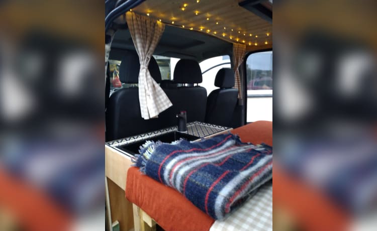 Sally – Mercedes-Benz camper met 2 slaapplaatsen uit 2006