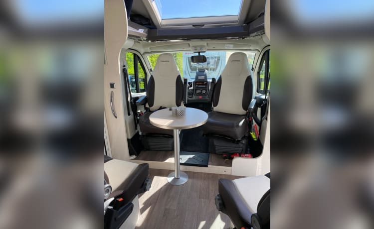 4 person very spacious Chausson camper 2019