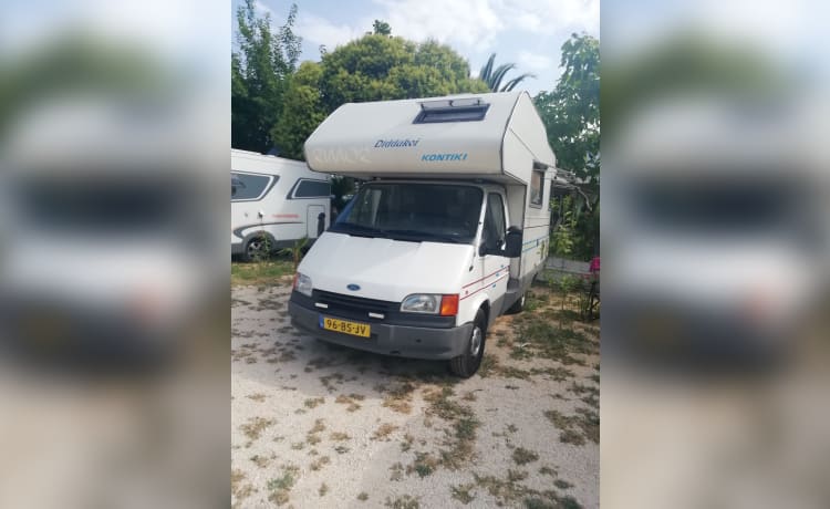 Wuppie – Ford Rimor mansarda, camper compatto per famiglie 4/5 posti del 1994