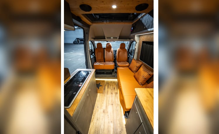 THUNDER – Atemberaubender VW Crafter 4-Bett-Wohnmobil aus dem Jahr 2022