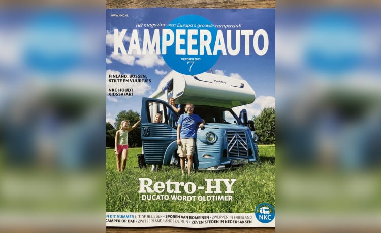 Simba – Citroen HY Retro alkoof van Hobby met stapelbedden