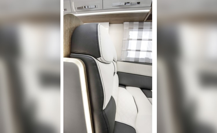 VIP 6 berth & 5 seatbelts – Animal ✅, WiFi, 2 téléviseurs, porte-vélos, repas extérieur