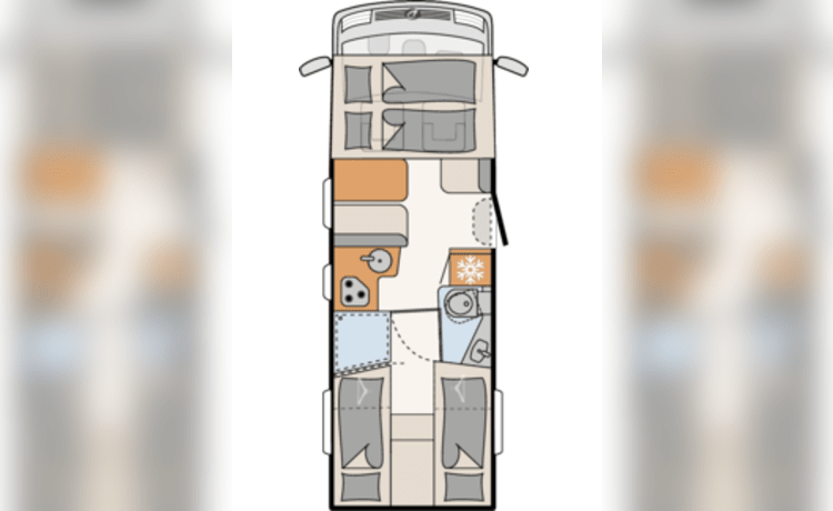 Trend 7057EB 2 – 4er Dethleffs Teilintegrierter ab 2024