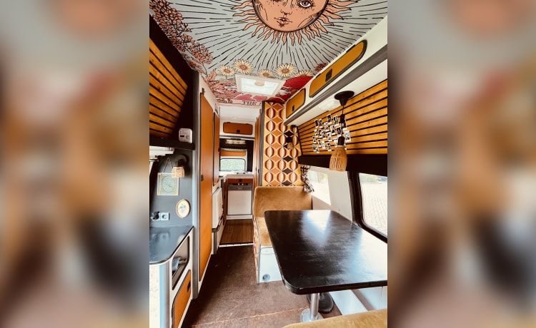 Tina – Rétro Hippie Ford Transit Camper Essence