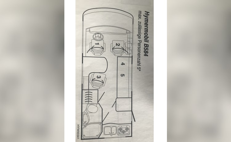 3p Hymer integrated uit 1998