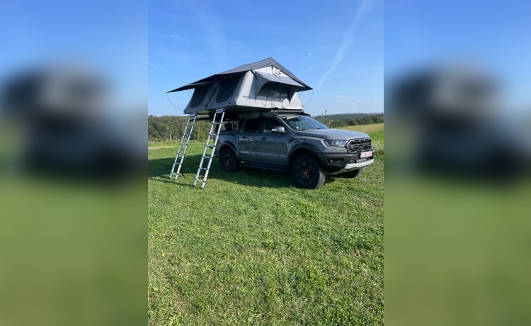 Bluey – 4p Ford Raptor mit Dachzelten