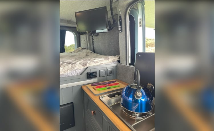 Peugeot Boxer-camper met 2 slaapplaatsen