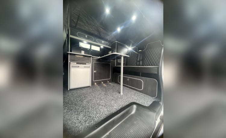 "Geoff" – 4-persoons, Vauxhall Vivaro Pop-Top Camper met Fiamma-luifel