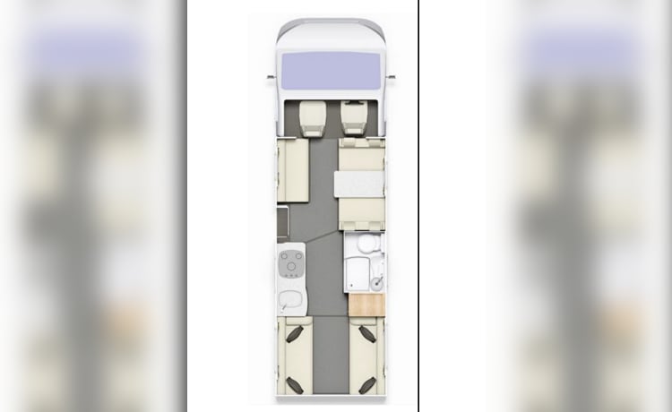 Oscar  – 6 berth Elddis semi-integrated from 2022