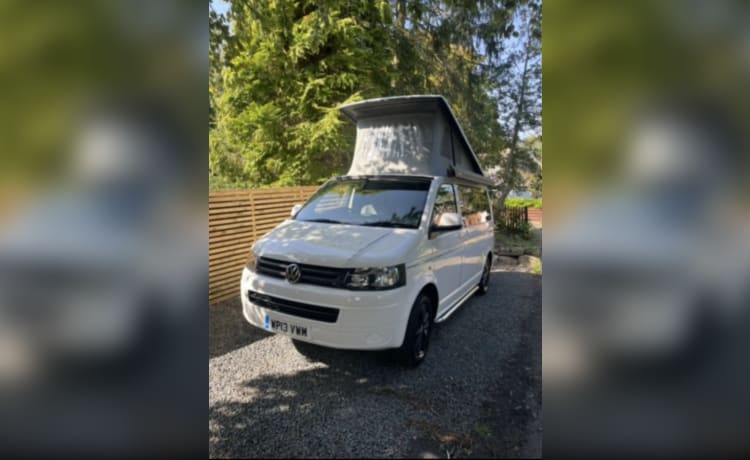 4 berth Volkswagen campervan from 2013