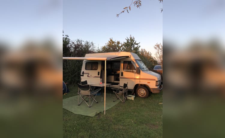 Butler – Vintage Citroën campervan uit 1991 voor 2 personen