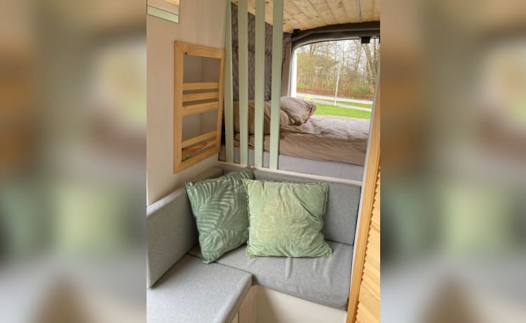 Johnnie – Recently unbuilt 2p camper bus with all amenities