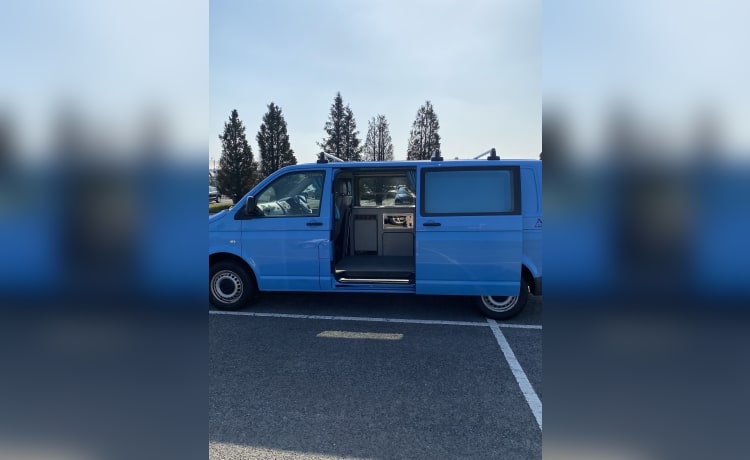 Bluey – Volkswagen Wohnmobil mit 2 Schlafplätzen aus dem Jahr 2008