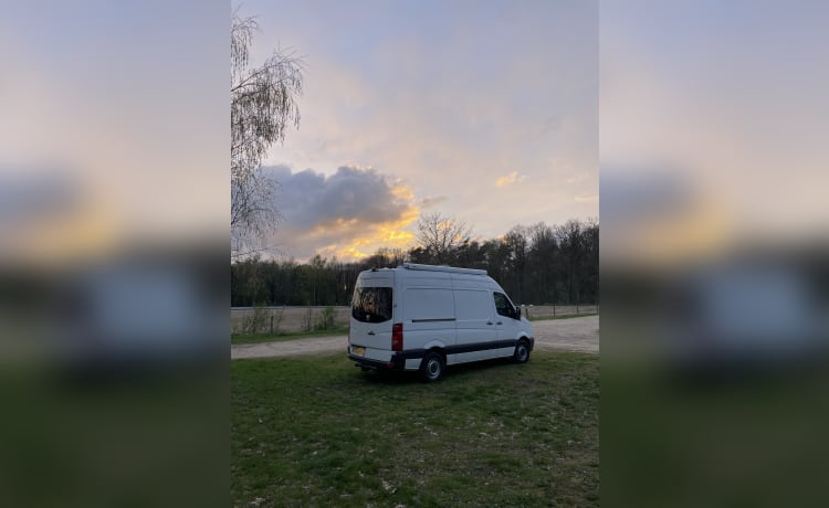 Authentieke en hippe off-grid camperbus 