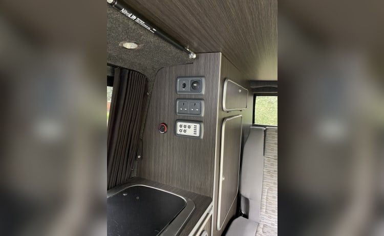 Flo! – Flo! - Il nostro divertente e comodo camper Volkswagen Transporter 5.1 a 4 posti letto 