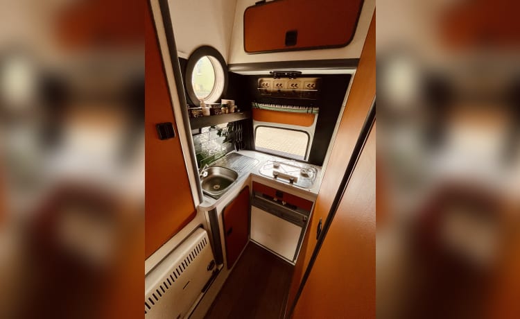 Tina – Camper Ford Transit retrò hippie a benzina