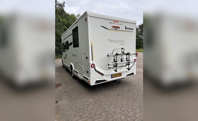 Benimar Tessoro 497 bj:2020  – 4p Benimar semi-integrated from 2020 AIRCO in NEW CONDITION!