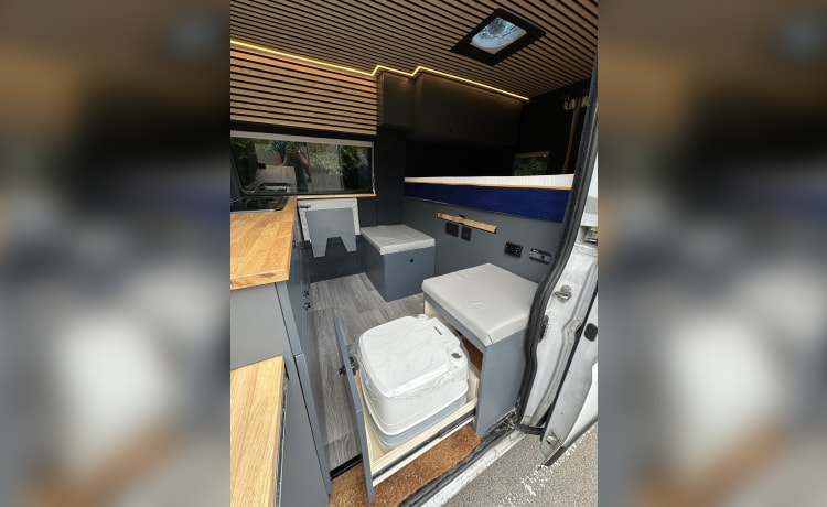 Fiat-camper met 2 slaapplaatsen uit 2016