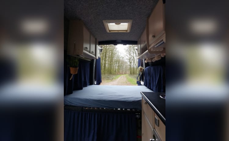 Compact maar zeer complete camperbus 2 persoons