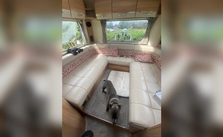 6-persoons Bailey approach autograph camper uit 2013