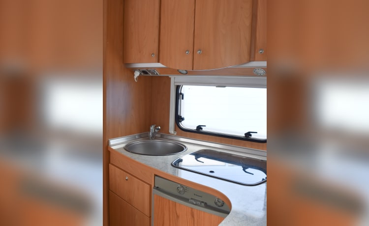 2 to 4 person Bürstner camper for the perfect holiday