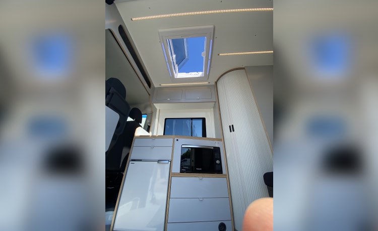 4 Berth VW Craftervan with Shower and Loo (Off Grid-able)