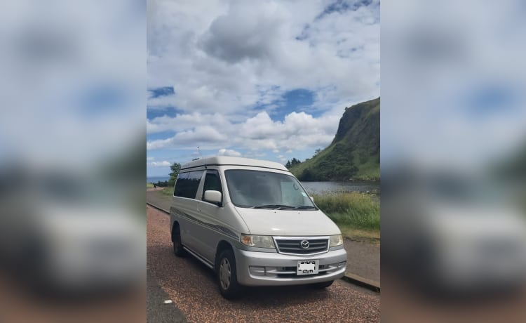 4 berth Mazda campervan - perfect size for Scottish roads 