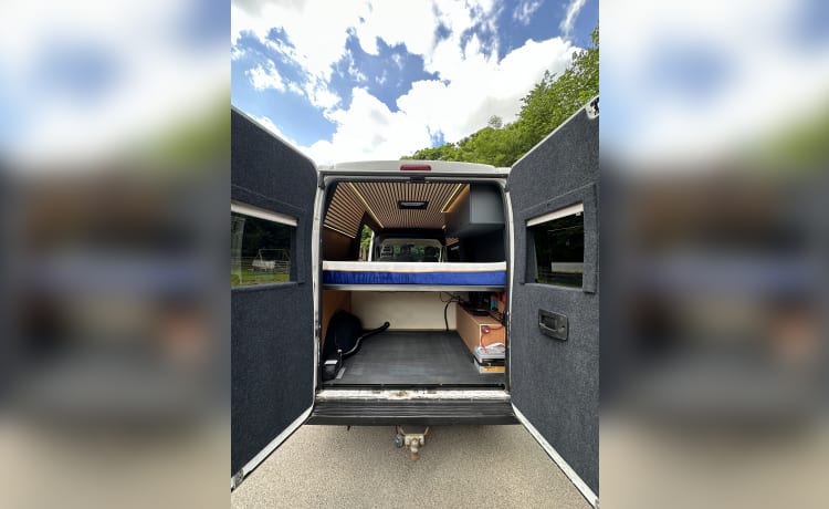 Fiat-camper met 2 slaapplaatsen uit 2016