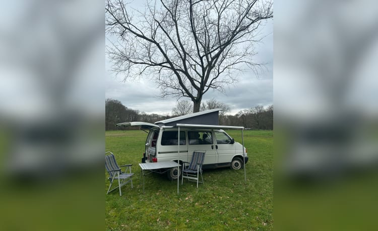 het witte schaap – 4p Volkswagen campervan uit 1997