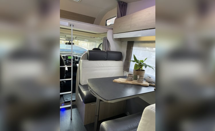 Stoere 7 pers. camper uit 2020 luxe en zeer ruim met stapelbed