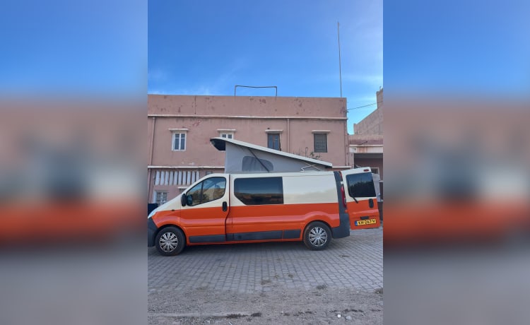 Vicky  – Camperbus Opel Vivaro uit 2010