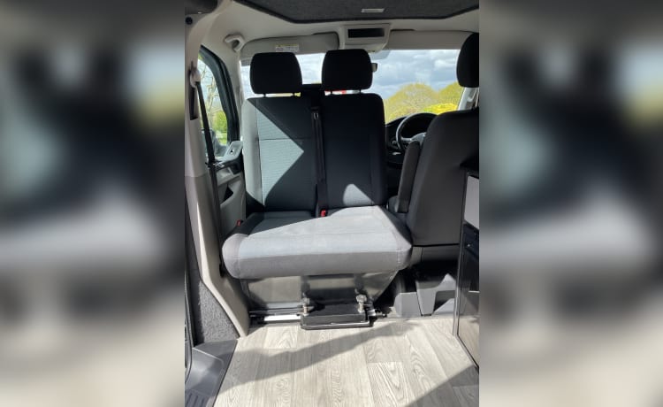 Grey Wolf – 4-persoons Volkswagen campervan uit 2016