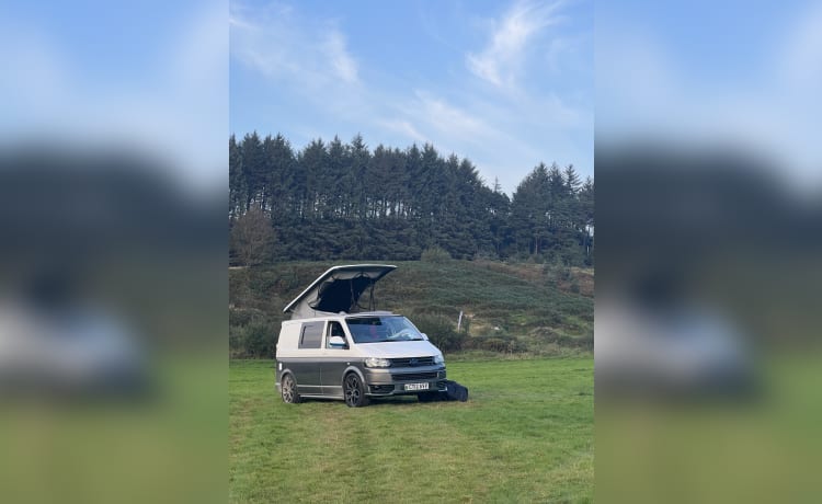 Otis – VW T5 Campervan – 4 Schlafplätze – unabhängig vom Stromnetz