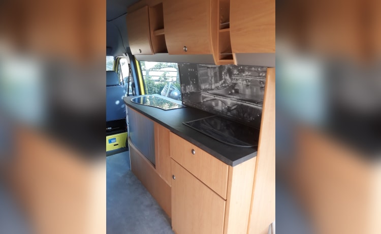 2-4p adventurous Mercedes-Benz bus camper 