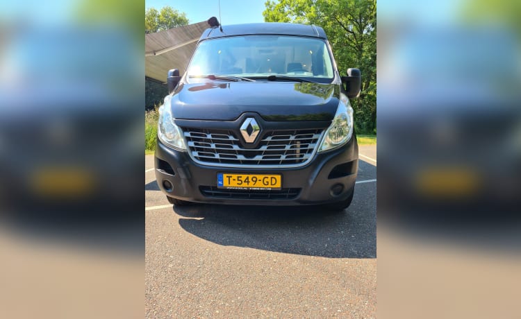 Glamping 2p Renault bus uit 2016, automaat