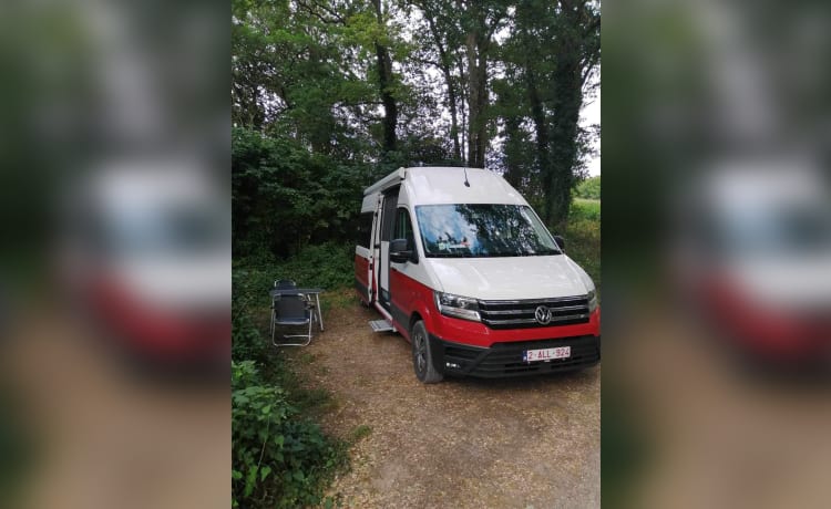 Cherry Red – Nieuwe Grand Caliofornia Camper 680 Cherry Red