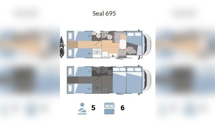 Magalhães & Barbosa – Joint Rimor 695 Fiat alcôve "2024" 4-5pers