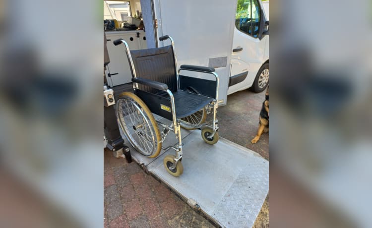 Invalide camper, hond toegestaan!  – Geschikt voor invalide  Opel bakwagen uit 2013