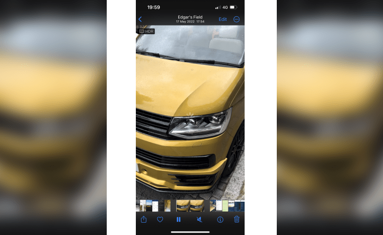 Goldbug – Volkswagen Wohnmobil mit 4 Schlafplätzen aus dem Jahr 2019