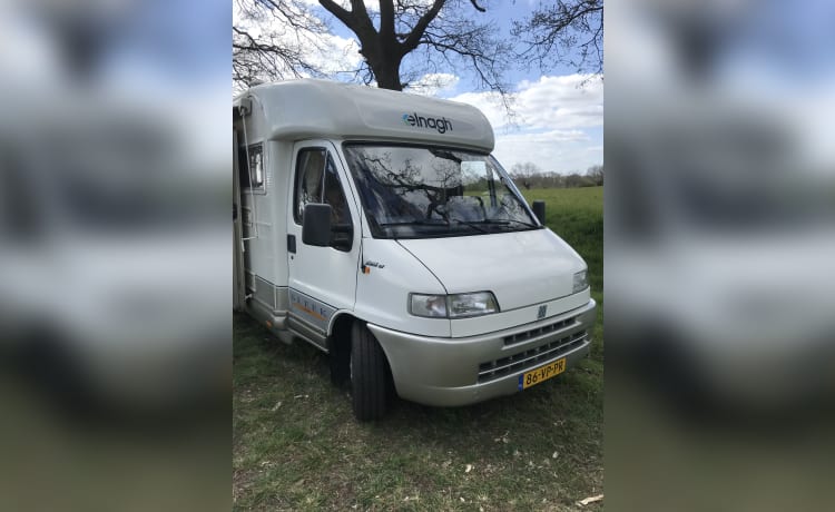 Fiat Ducato 2.5 Turbo diesel.   – 2 persoons Fiat semi-integrated uit 1997