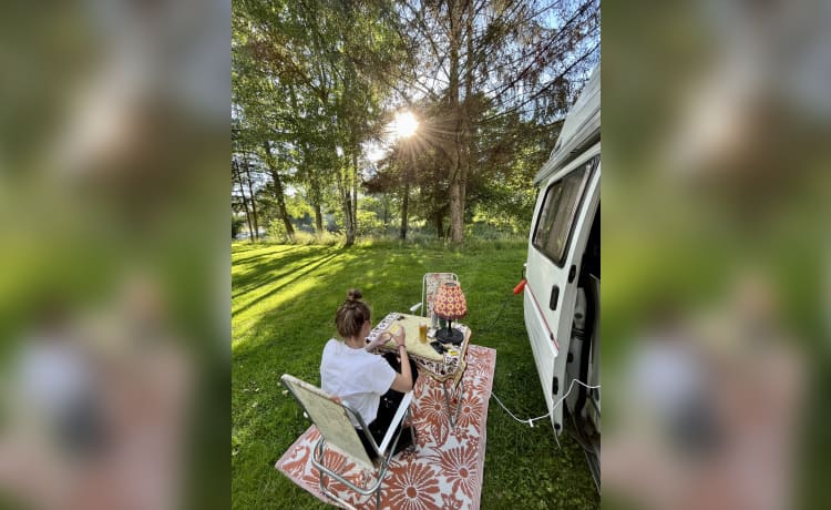 Tina – Camper Ford Transit retrò hippie a benzina