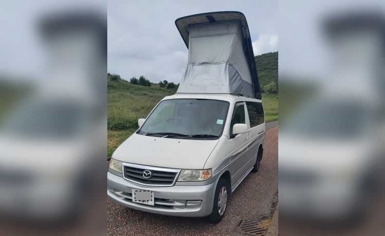 4 berth Mazda campervan - perfect size for Scottish roads 